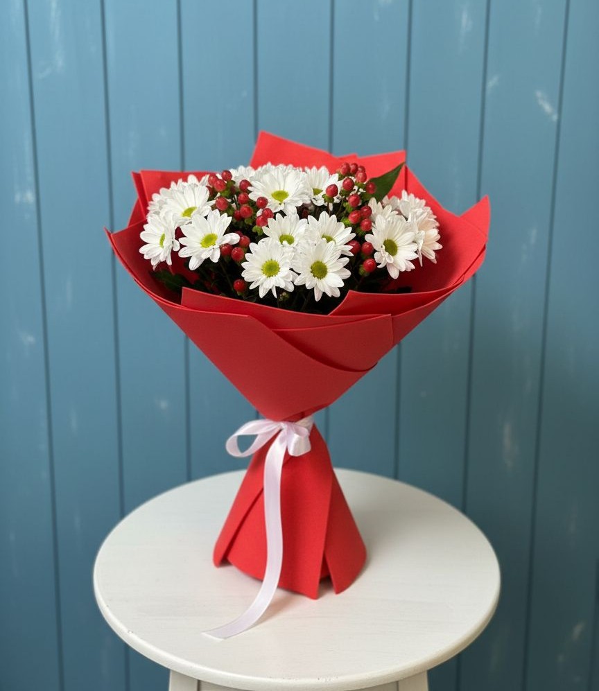 Букет цветов из: Хризантемы в Шамилькале