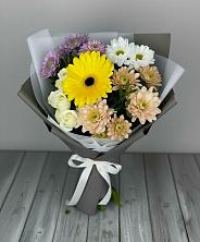 Букет цветов из:  Розы, Герберы и Хризантемы в Шамилькале