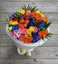 Букет цветов из:  Розы и Хризантемы в Шамилькале