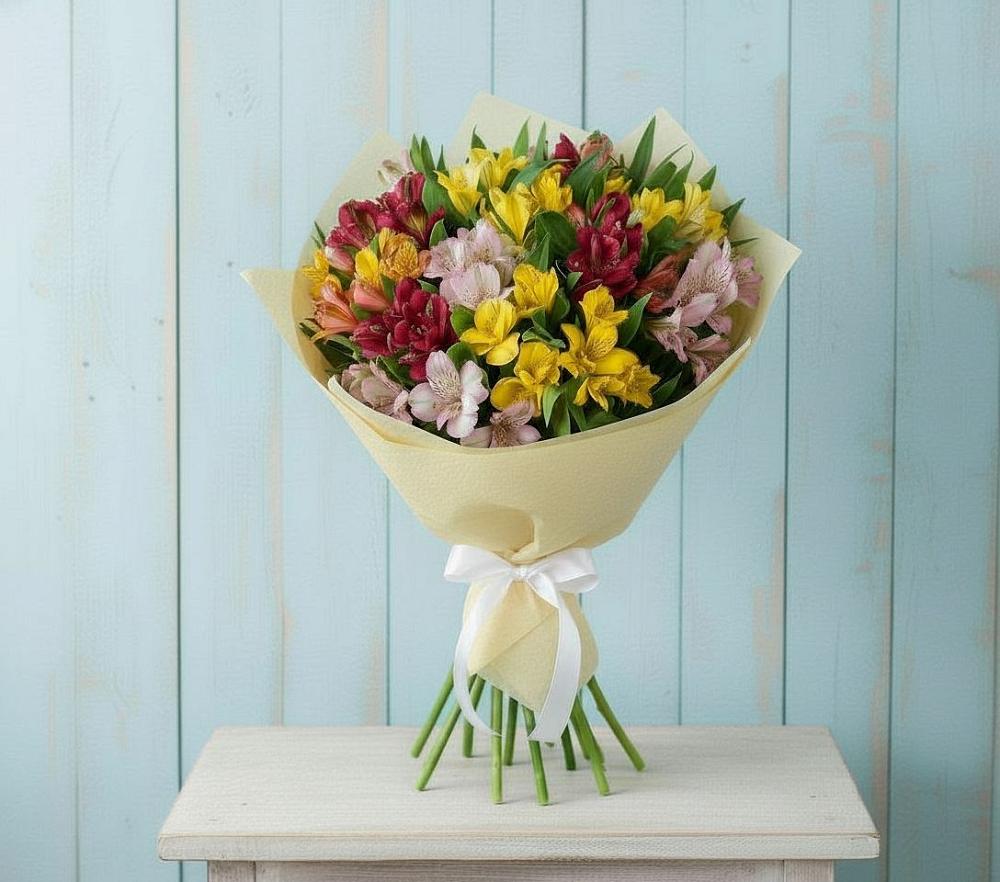 Букет цветов из: Альстромерии в Шамилькале