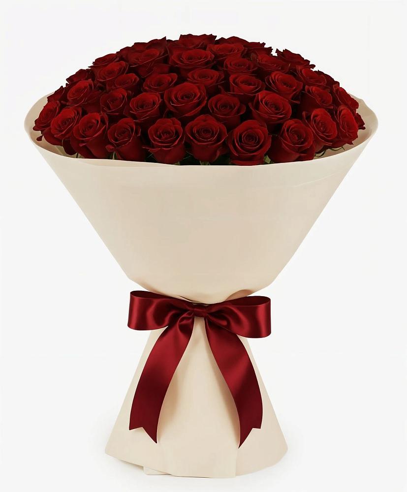 Букет 101 Бордовая роза Блэк Бакарра в Шамилькале