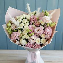 Букет цветов из:  Альстромерии и Розы в Шамилькале