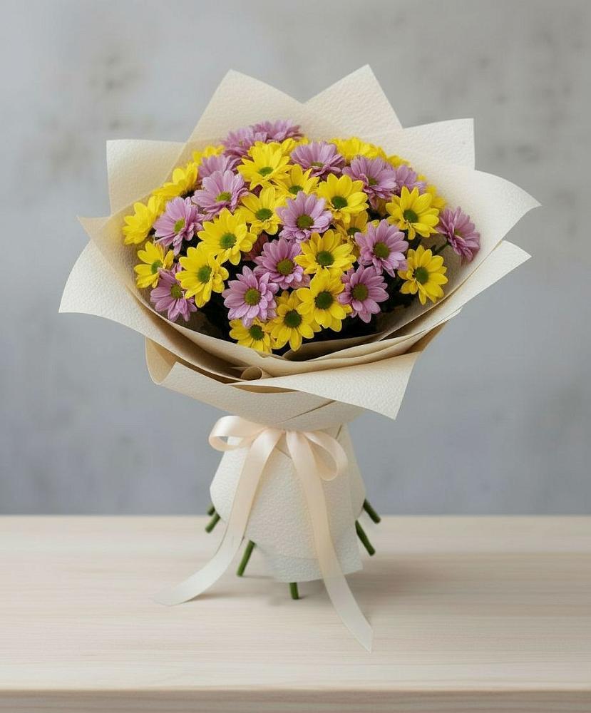 Букет цветов из: Хризантемы в Шамилькале